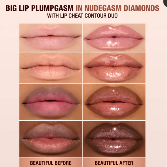 Charlotte Tilbury Big Lip Plumpgasm In Nudegasm Diamonds - Picture 10 of 10